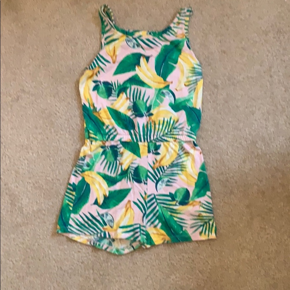 Bananas and lime romper